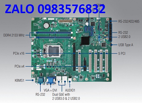 Bo mạch chủ Advantech AIMB-705 DDR4 32GB H110 Chipset LGA1151